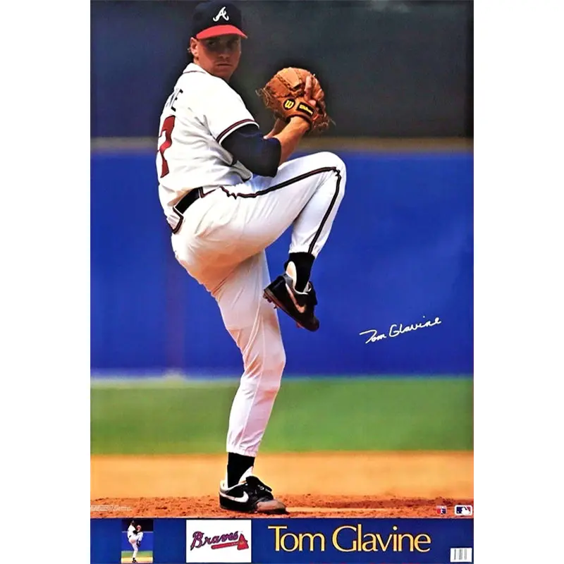 Tom Glavine Signature Series Atlanta Braves Poster - Marketcom 1991