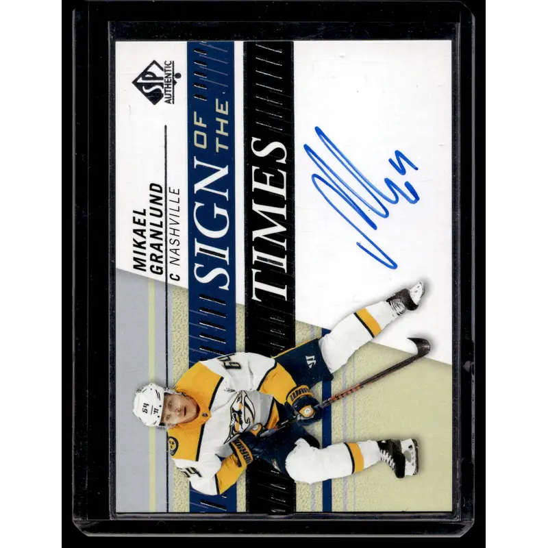 2019-20 Upper Deck SP Authentic - Sign of the Times - Mikael Granlund #SOTT-MG