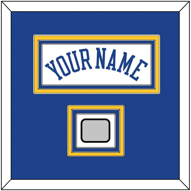 Golden State Name & Finals Patch - Home White (2010-2019) - Triple Mat 2