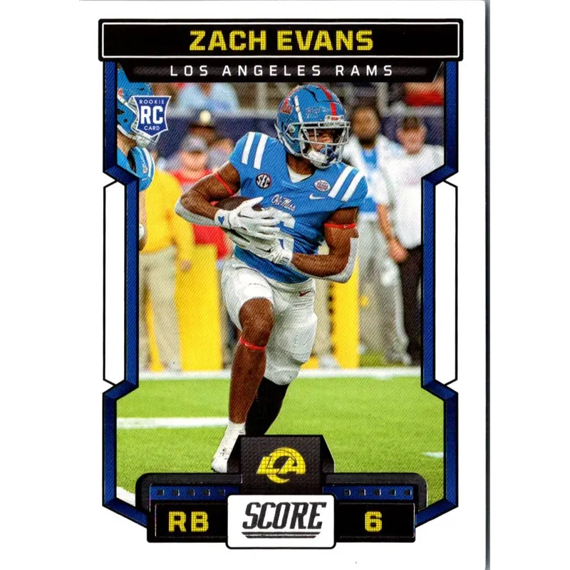 2023 Score Zach Evans #319 Rookie