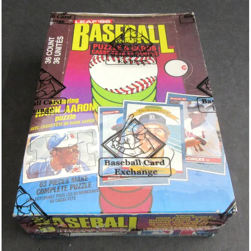 1986 Donruss Leaf Baseball Unopened Wax Box (BBCE)