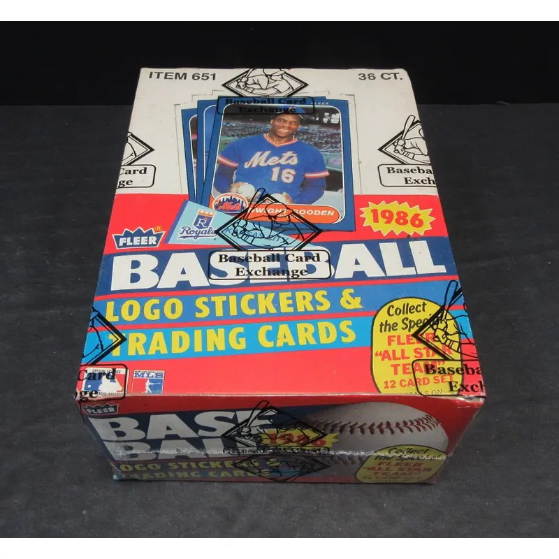 1986 Fleer Baseball Unopened Wax Box