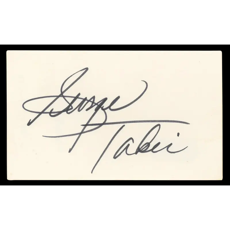 George Takei Star Trek: The Original Series Signed 3x5 Index Card BAS #BL96806