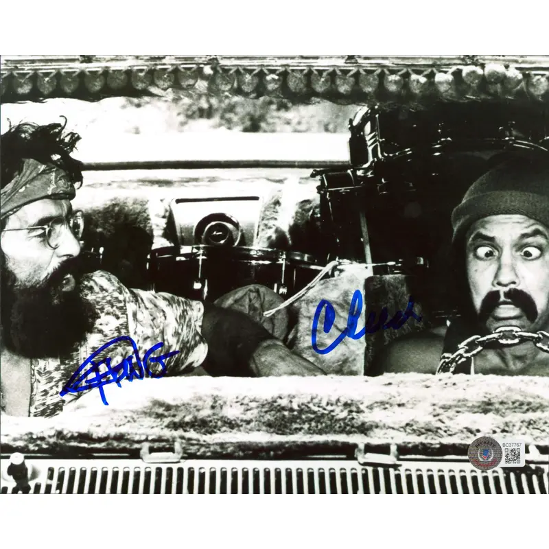 Tommy Chong & Cheech Marin Authentic Signed 8x10 Horizontal Photo BAS #BC37767