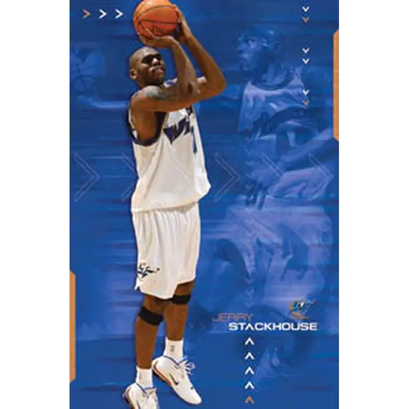 Jerry Stackhouse "Wizardry" Washington Wizards NBA Action Poster - Costacos 2003