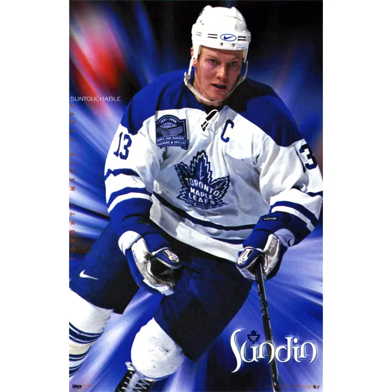 Mats Sundin "Suntouchable" Toronto Maple Leafs NHL Action Poster - Costacos 1999