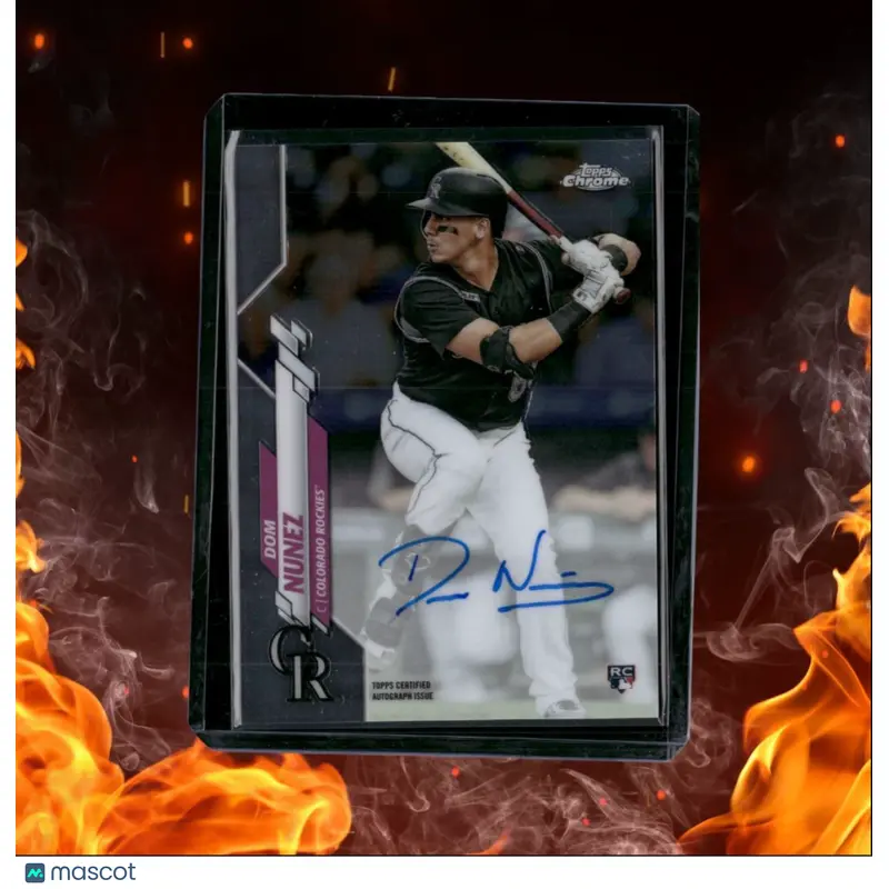 2020 Topps Chrome Dom Nunez Rookie Auto #RA-DN