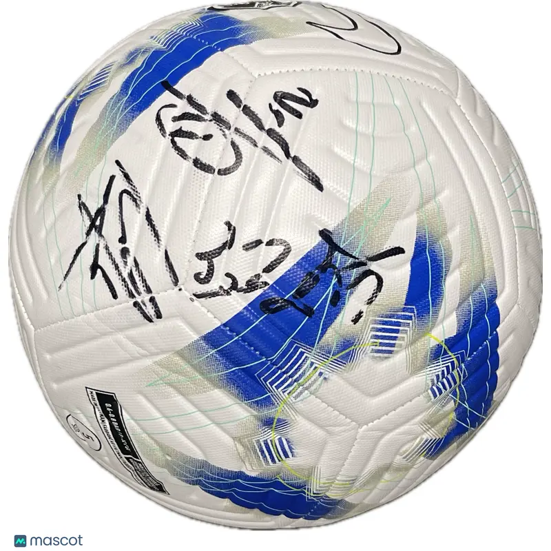 Axel Disasi, Marc Guiu, Wesley Fofana Signed Soccer Ball Chelsea JSA Autograph