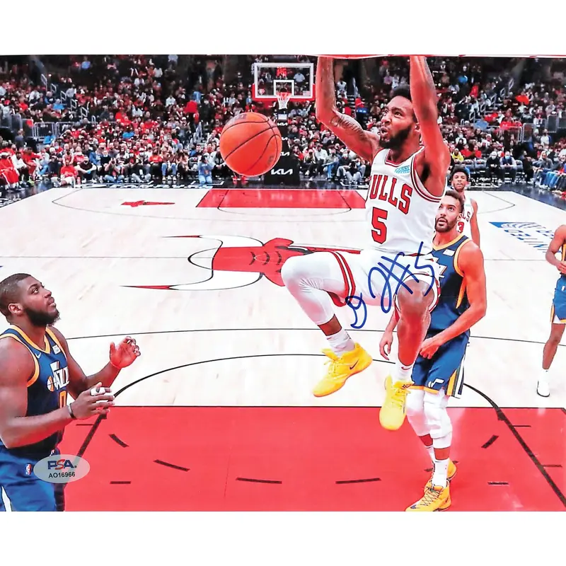 Derrick Jones Jr. signed 8x10 photo PSA/DNA Chicago Bulls Autographed