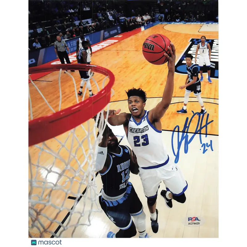Justin Patton Signed photo PSA Creighton Bluejays