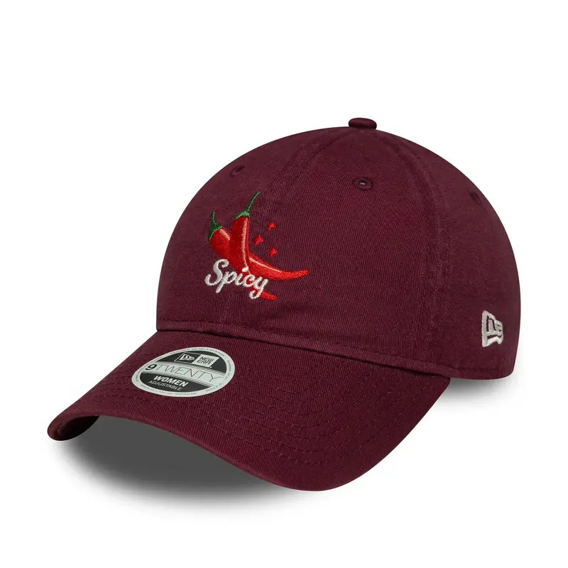 Womens New Era Phrase Dark Red 9TWENTY Adjustable Cap