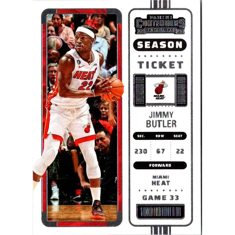 2022 Panini Contenders Game Ticket Red Jimmy Butler #75