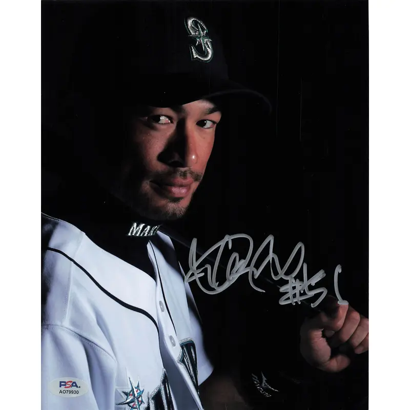 Ichiro Suzuki signed 8x10 photo PSA/DNA Seattle Mariners
