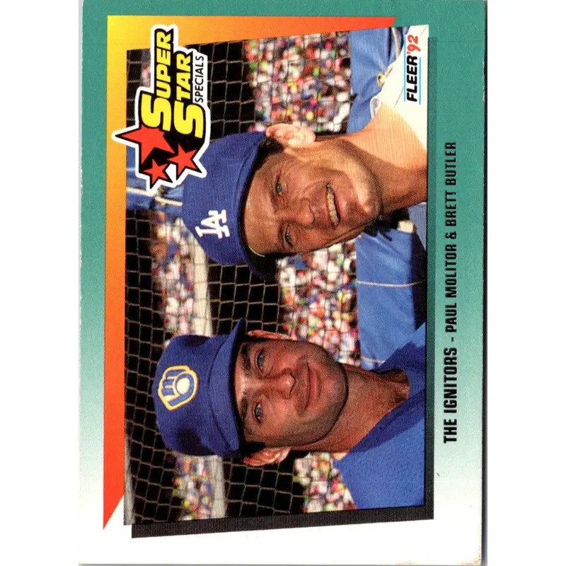 1992 Fleer Paul Molitor/Brett Butler #702
