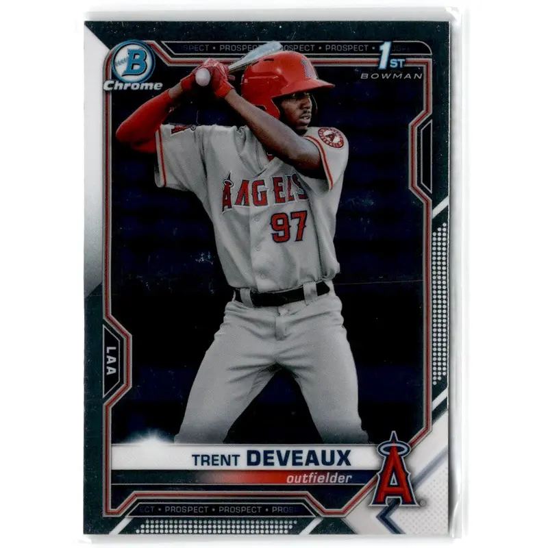 2021 Bowman Chrome Prospects Atomic Refractor Trent Deveaux #BCP-94