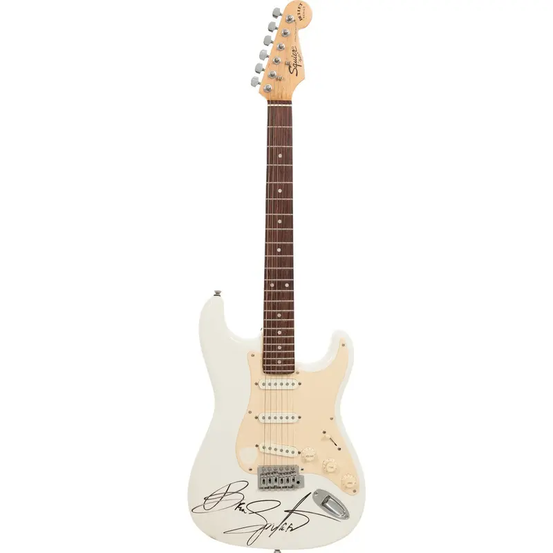 Bruce Springsteen Signed Fender Squire Stratocaster Guitar PSA DNA Huge Auto!