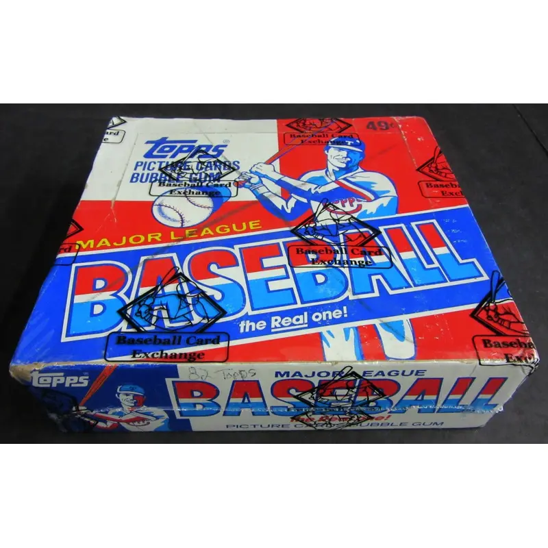 1982 Topps Baseball Unopened Cello Box (BBCE) (X-Out)