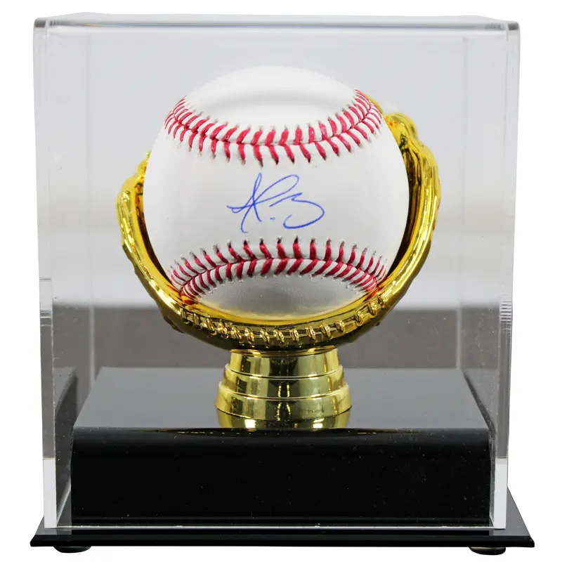 Dodgers Dustin May Authentic Signed Oml Baseball Autographed w/ Case Fanatics