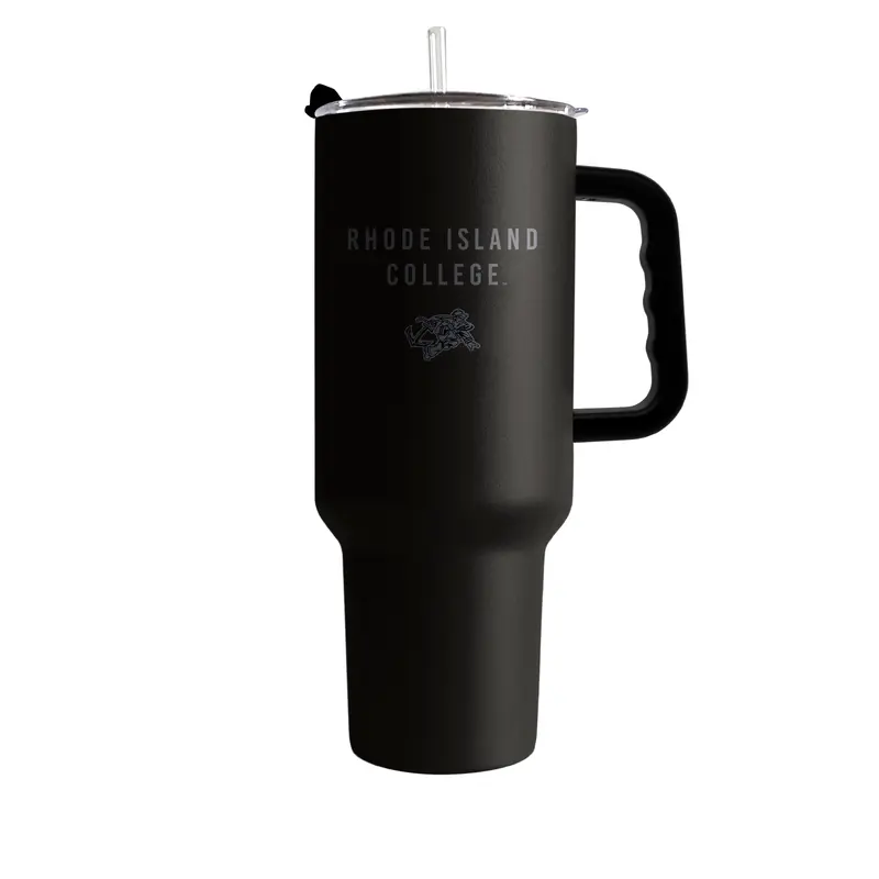 Rhode Island 40oz Black Tonal Powder Coat Tumbler