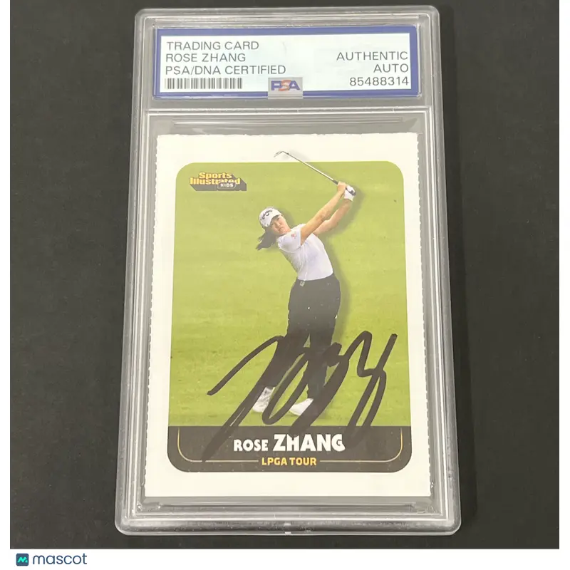Rose Zhang signed card PSA