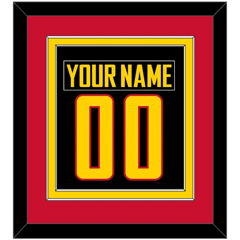 Vancouver Nameplate & Number (Back) Combined - Alternate Black - Double Mat 4