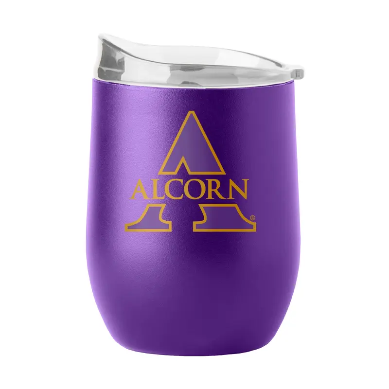 Alcorn State 16oz Flipside Powder Coat Curved Bev