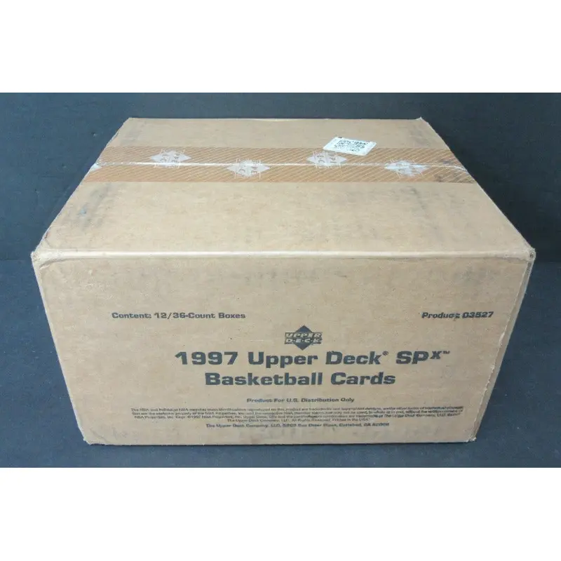 1997 Upper Deck SPX Basketball Case (Blue/Grey Box) (12 Box)