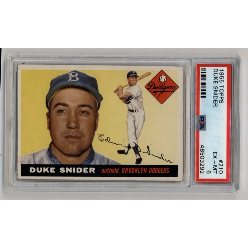 Duke Snider 1955 Topps #210 PSA 6 Excellent Mint 3292