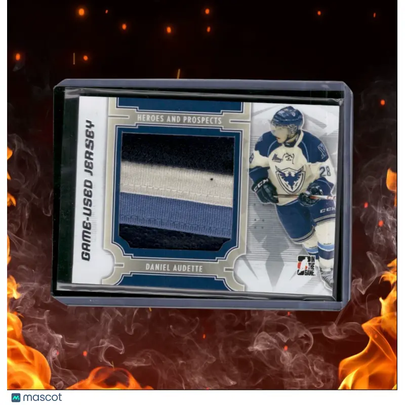 2013-14 In The Game Heroes and Prospects Daniel Audette Game-Used Jersey Silver