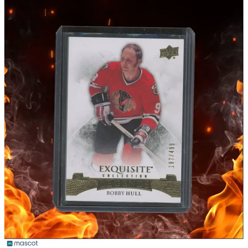 2015-16 Upper Deck Exquisite Collection Bobby Hull Legends Gold 187/499 #32
