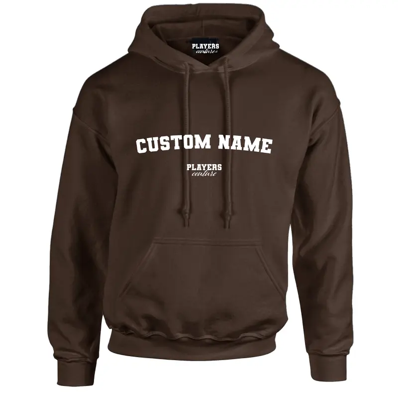 Chocolate Brown Custom Great Value Players Couture Men's Basic Hoodie