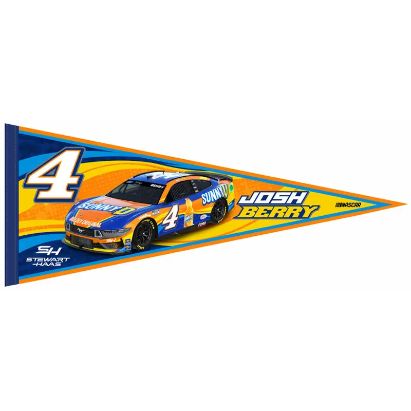 Josh Berry NASCAR Sunny D #4 Auto Racing Action Felt Collector's Pennant - Wincraft Inc.