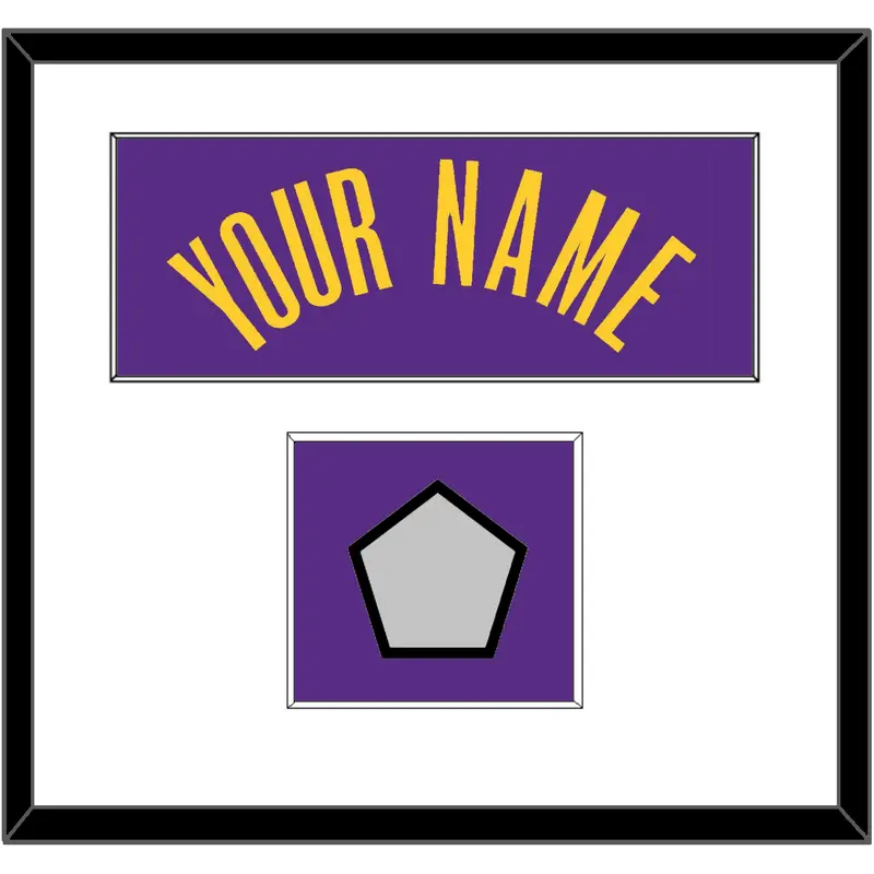 Los Angeles Name & Finals Patch - Purple Statement - Single Mat 1