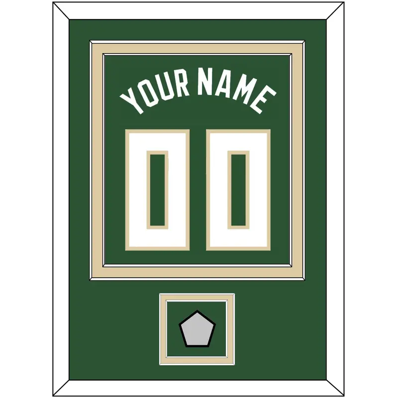 Milwaukee Name & Number With Champions Patch - Green Statement - Double Mat 2