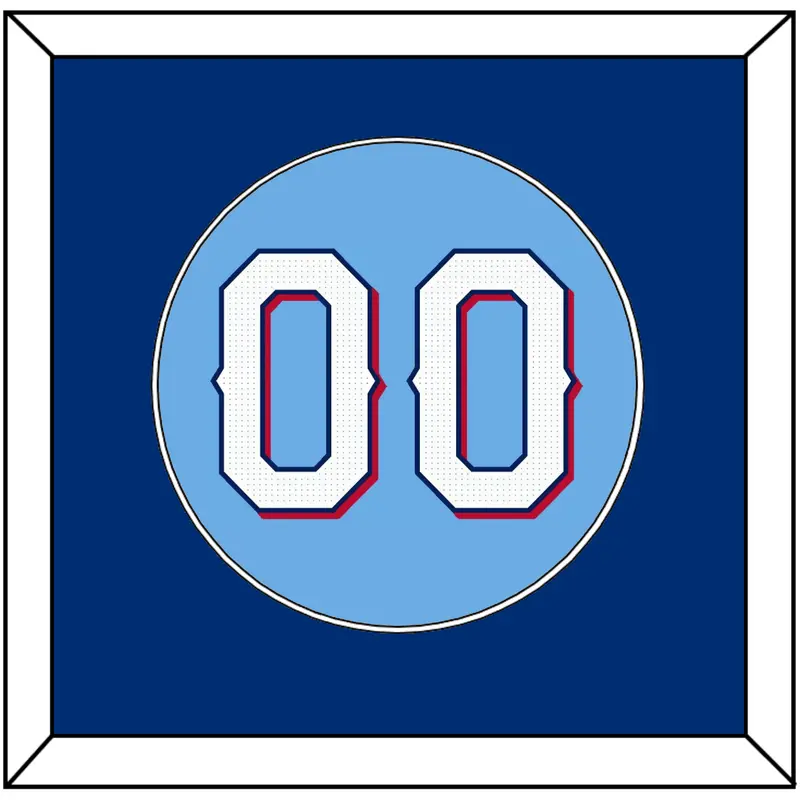 Texas Number - Alternate Powder Blue - Single Mat 2