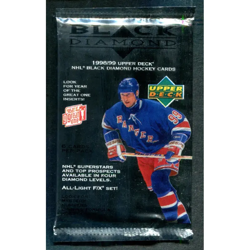 1998/99 Upper Deck Black Diamond Hockey Unopened Pack (6)