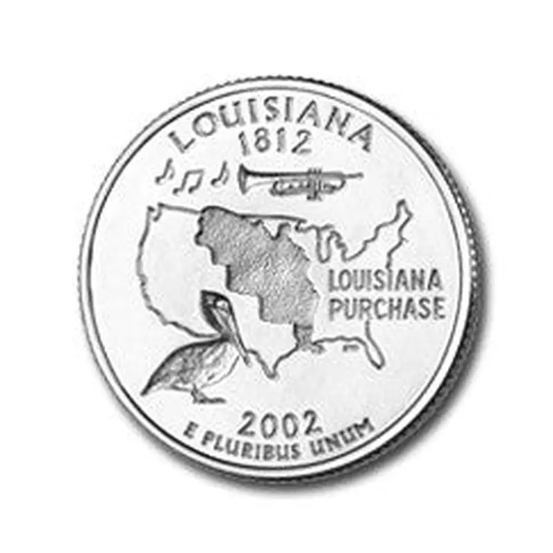 Louisiana State Quarter #18 (2002)- P uncirculated - us mint