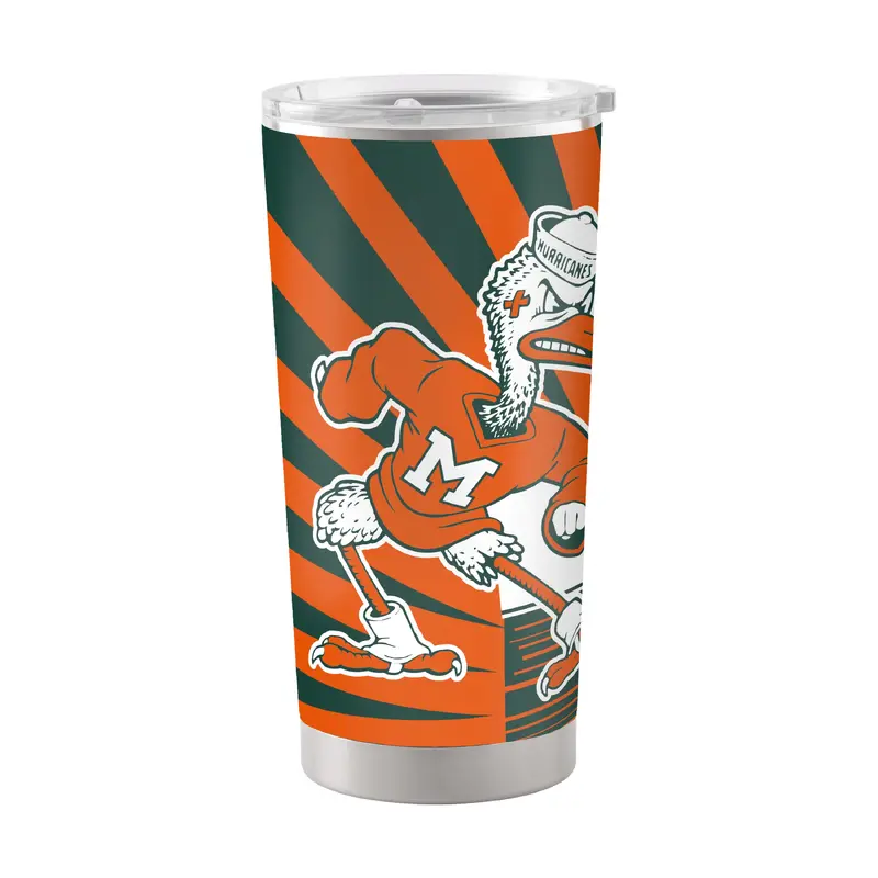 Miami 20oz Mascot Stainless Steel Tumbler