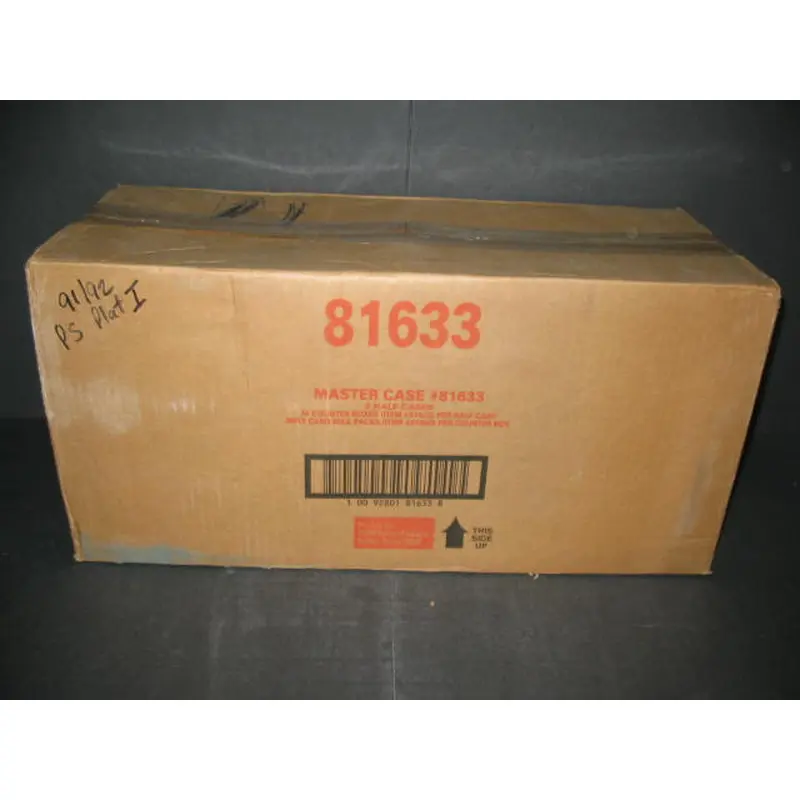 1991/92 Pro Set Platinum Hockey Series 1 Case (20 Box) (81633)