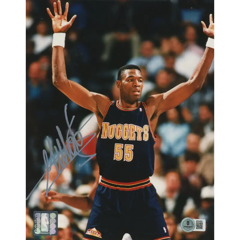Nuggets Dikembe Mutombo Authentic Signed 8x10 Photo Autographed BAS #BR54866
