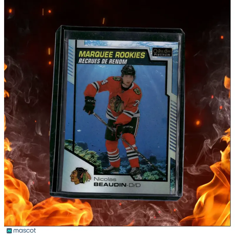 2020-21 O-Pee-Chee Platinum Nicolas Beaudin Aquamarine Marquee Rookie 379/499