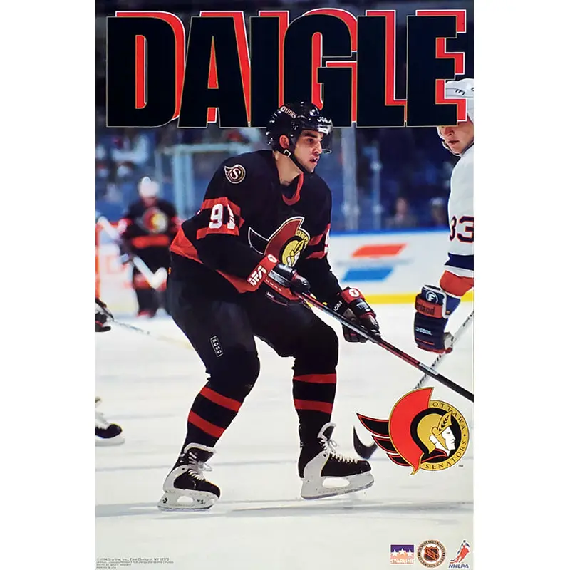Alexandre Daigle "Action" Ottawa Senators NHL Hockey Poster - Starline 1994