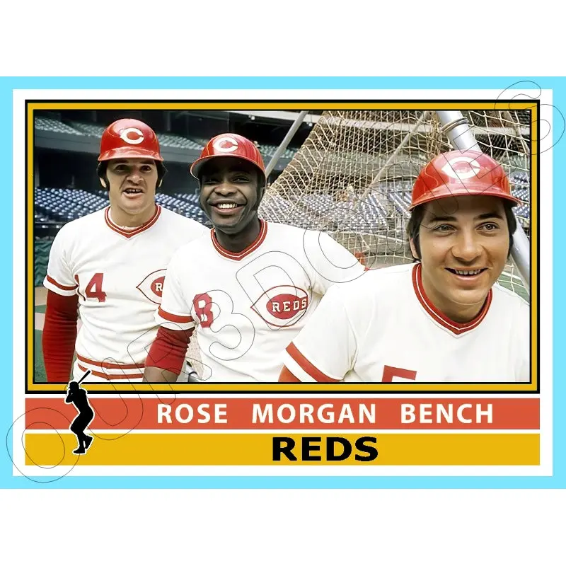 Rose Morgan Bench 1976 Topps Custom Card - 4873