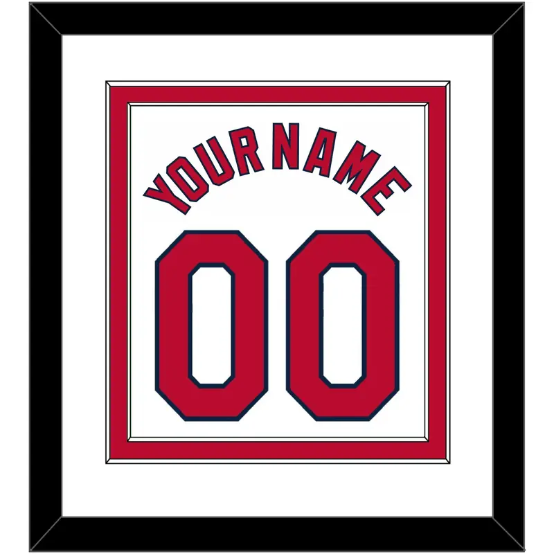 St. Louis Name & Number - Home White (2006-2012) - Double Mat 1