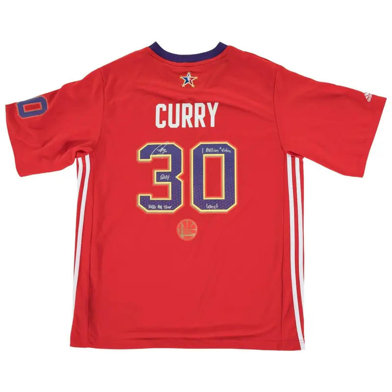Stephen Curry Signed Heavily Inscribed 2014 All Star Game Jersey JSA & Beckett
