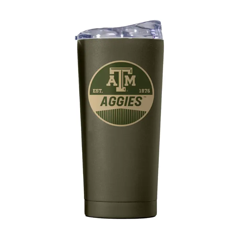 Texas A&M 20oz Badge Powder Coat Tumbler