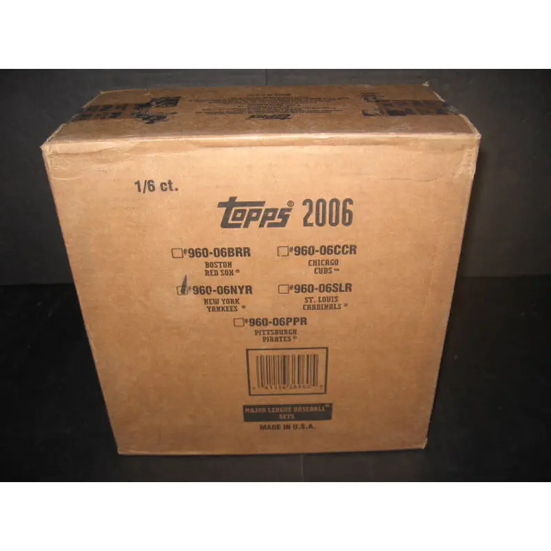 2006 Topps Baseball Factory Set Case (Yankees) (6 Sets)