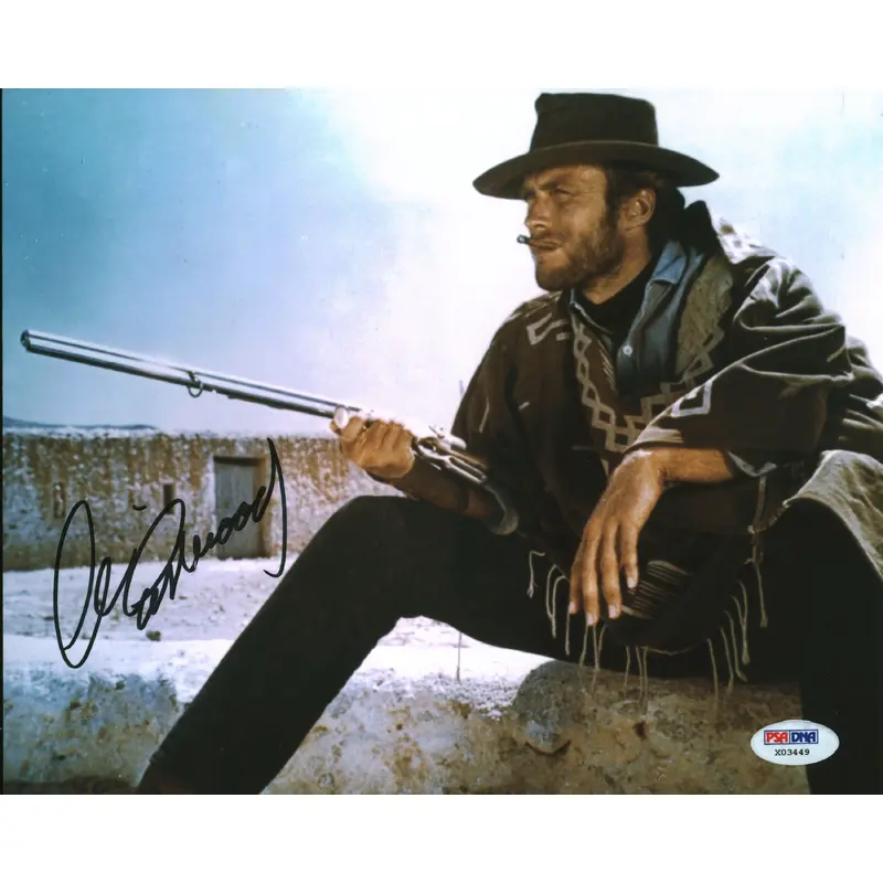 Clint Eastwood The Good, the Bad and the Ugly Signed 8x10 Photo PSA/DNA #X03449