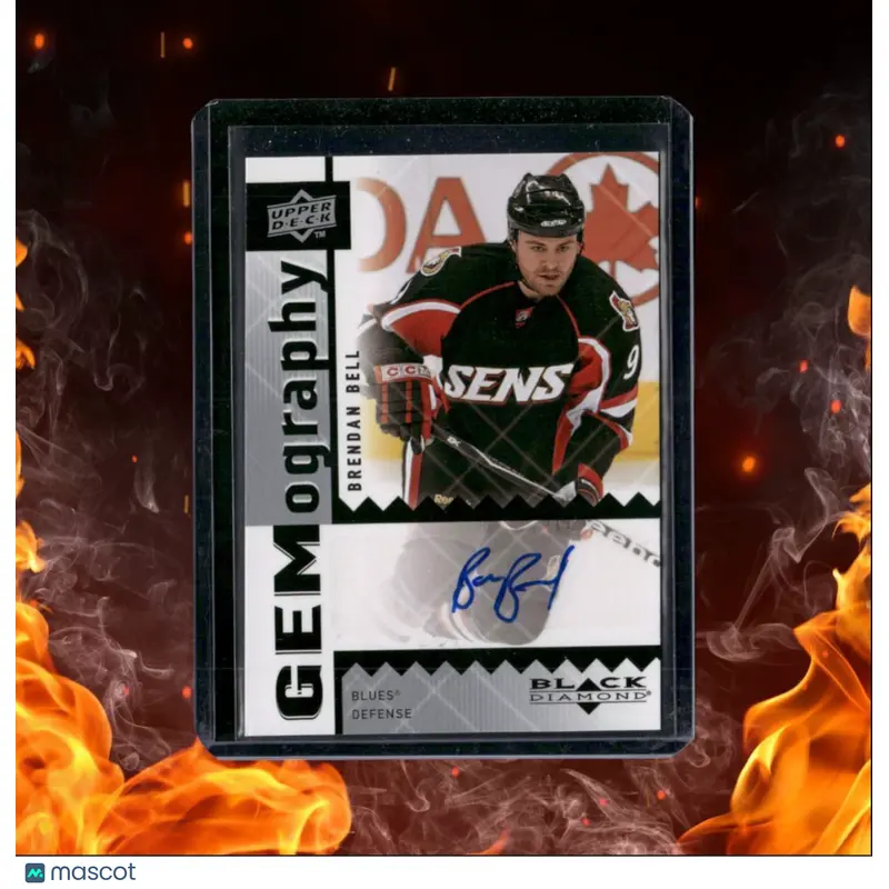 2009-10 Upper Deck Black Diamond Brendan Bell Gemography Auto #GBE