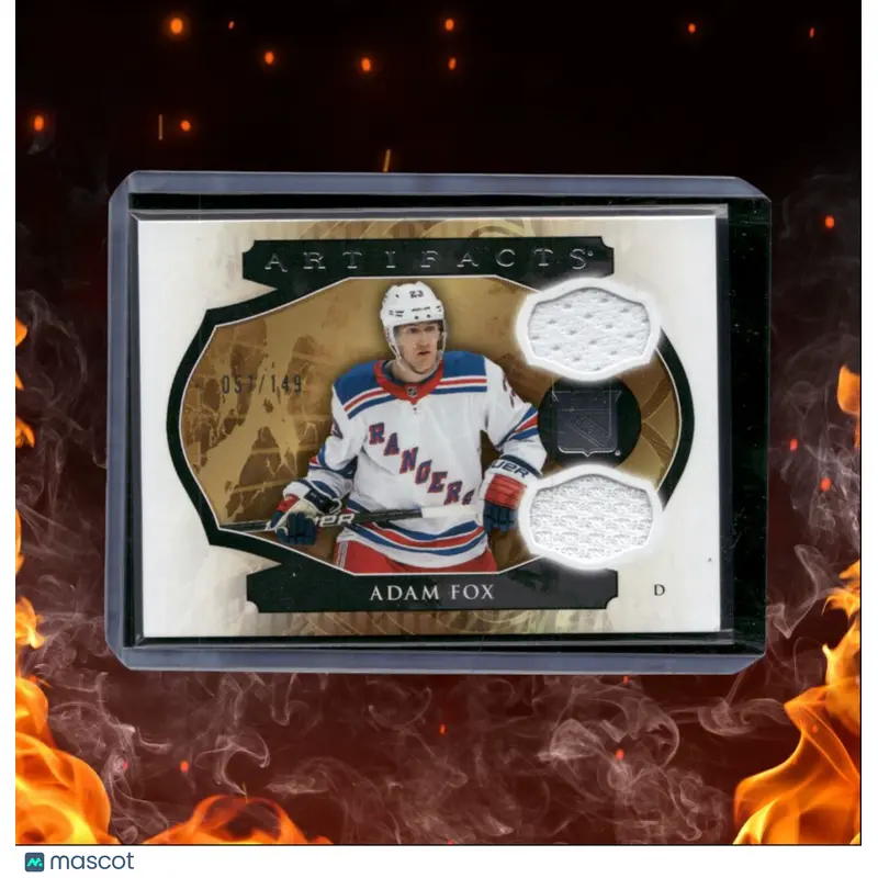 2023-24 Upper Deck Artifacts Adam Fox Dual Jersey Horizontal 057/149 #134
